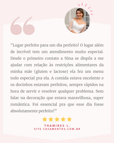 depoimento miniwedding zona norte de sp