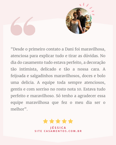 depoimento miniwedding zona norte de sp